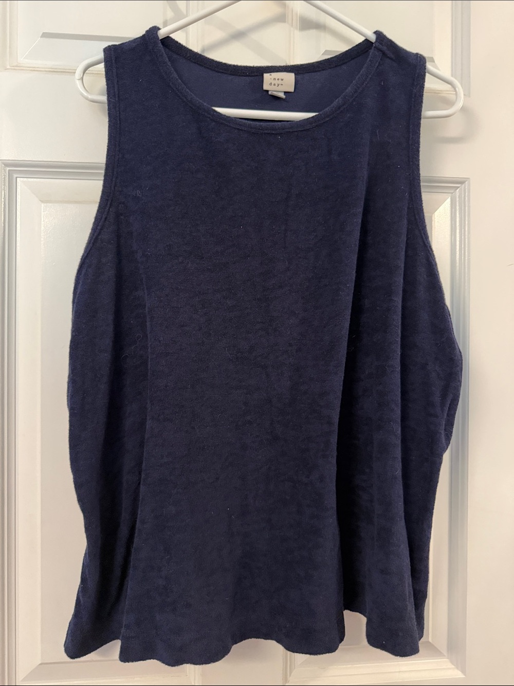 a new day Navy Terry-Knit Sleeveless Tank